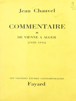 cover image of Commentaire (1)